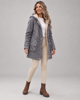 women s jacket aca902 in Grey