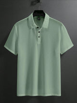 men s short sleeve polo shirt 752b3e in Green