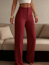 women s trousers 8bacb4 in Burgundy