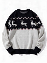 men s colourblock cable knit long sleeve crew neck jumper 3b0b46 in Multicolor 6