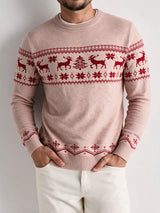 men s colourblock cable knit long sleeve crew neck jumper 3b0b46 in Multicolor 4