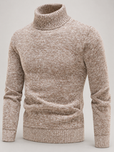 men s long sleeve high neck jumper 2e3550 in Apricot