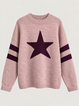 women s striped long sleeve crew neck jumper 3658ea in Multicolor
