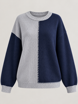 women s striped long sleeve crew neck jumper 3658ea in Multicolor 9