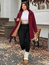 women s jacket 2b9605 in Burgundy