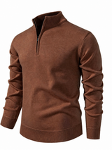 men s long sleeve jumper 249de9 1 in Rust Brown