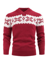 men s long sleeve jumper 249de9 1 in Burgundy 3