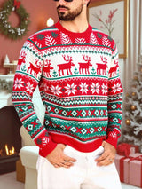 men s long sleeve jumper 249de9 1 in Red