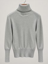 women s high neck jumper 25b013 1 in Grey