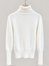 women s high neck jumper 25b013 1 in White