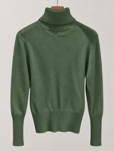 women s high neck jumper 25b013 1 in Green
