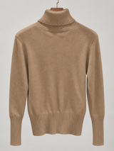 women s high neck jumper 25b013 1 in Khaki 2