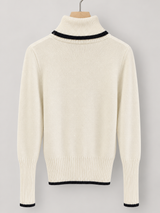 women s high neck jumper 25b013 1 in Beige 2