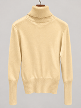 women s high neck jumper 25b013 1 in Apricot
