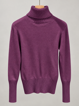 women s high neck jumper 25b013 2 in Purple