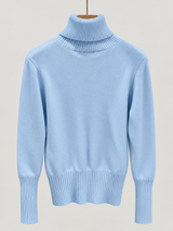 women s high neck jumper 25b013 2 in Baby Blue