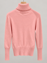 women s high neck jumper 25b013 2 in Baby Pink