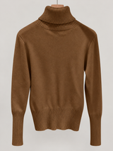 women s high neck jumper 25b013 2 in Coffee Brown 2