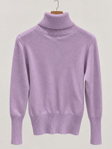 women s high neck jumper 25b013 2 in Lilac Purple