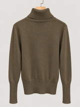 women s high neck jumper 25b013 2 in Mocha Brown
