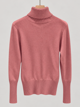 women s high neck jumper 25b013 2 in Dusty Pink 2