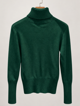 women s high neck jumper 25b013 2 in Dark Green