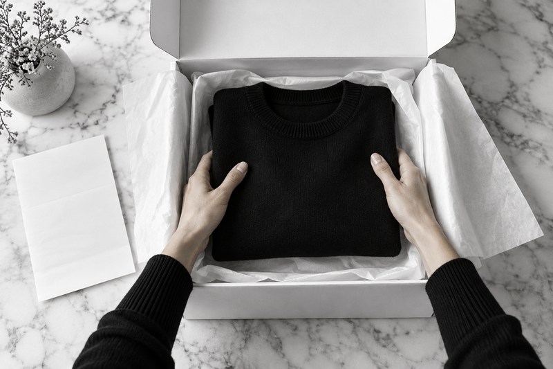 A garment prepared for return