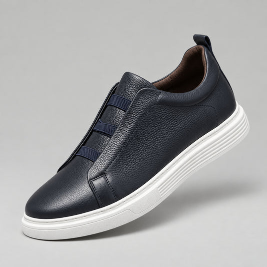 Trainers for men with stretch laces — Midnight Navy